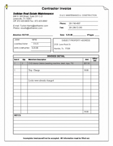 generic printable invoice template