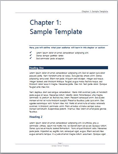 How To Create A User Manual In Word