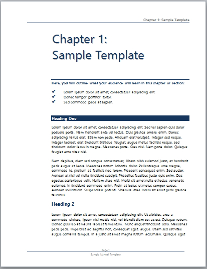 Free User Manual Archives My Word Templates