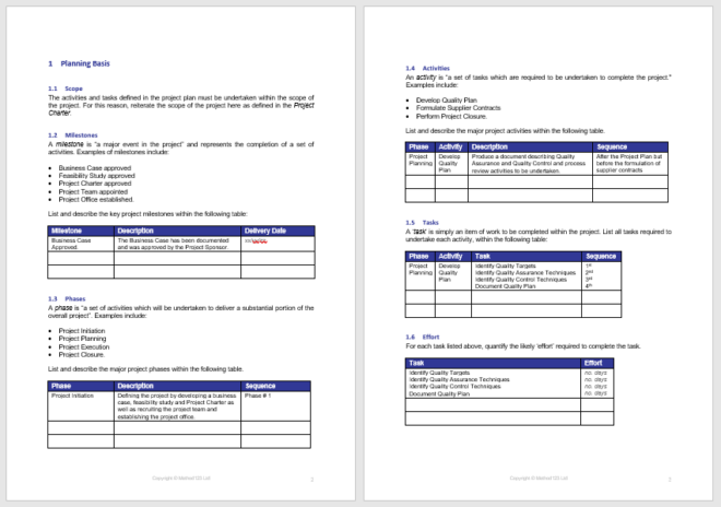 Project Plan Templates - 18 Free Sample Templates - My Word Templates