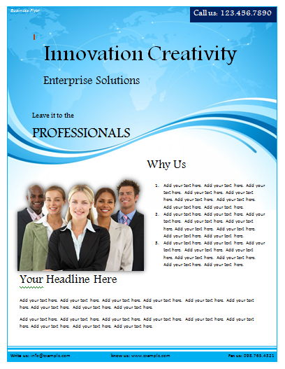 free templates for flyers microsoft word