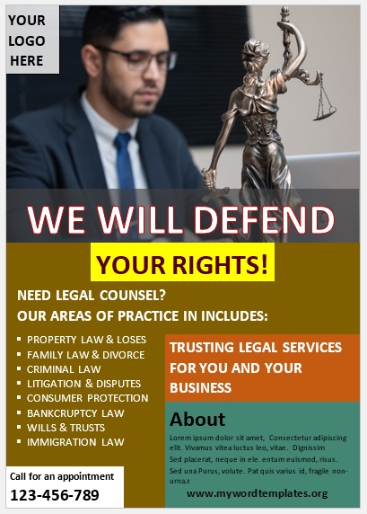 Legal Poster Template 02