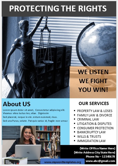 Legal Poster Template 04