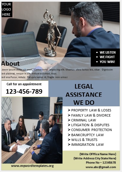 Legal Poster Template 08