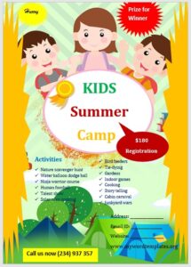 Camp Flyer Templates - My Word Templates