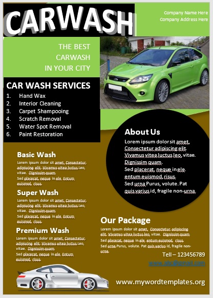 Car Wash Flyer Template 08