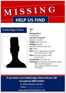 Missing Person Poster Template 06 - My Word Templates