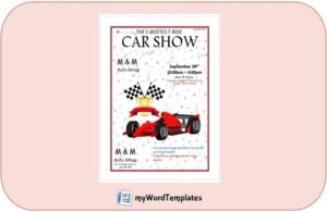 car show flyer template feature image