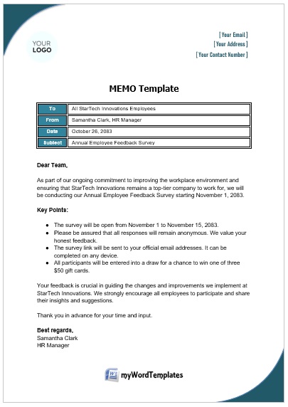 Interoffice Memo Template 03