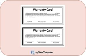 warranty certificate tempate feature image