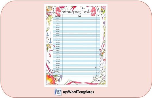 Monthly To Do List Template Feature Image My Word Templates