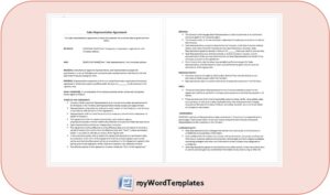 sales representative agreement template feature image