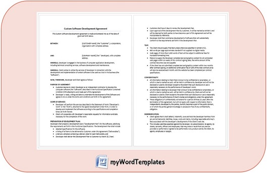 customer software development agreement template feature image