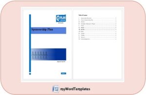 sponsorship plan template feature image