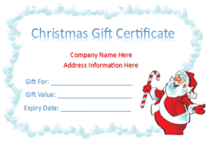 Gift Certificate Templates - My Word Templates