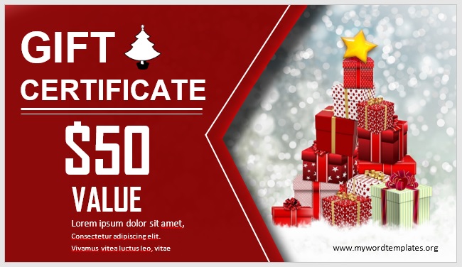 Free Gift Certificate Template 02