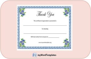 thank you certificate template feature image