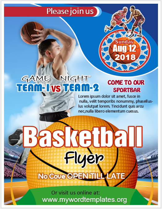 Basketball Flyer Templates 2 Unique Free Word Templates