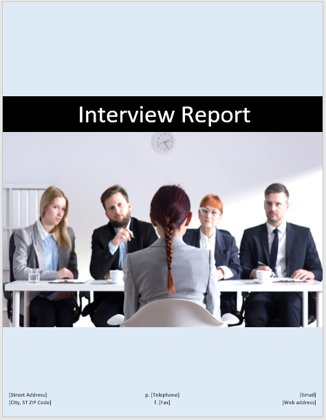 How To Write An Interview Report Template