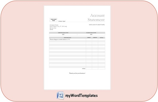 bank statement template feature image - My Word Templates