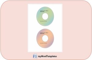 CD DVD label template image