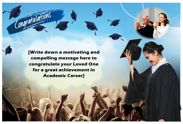 Academic Congratulations Card Template