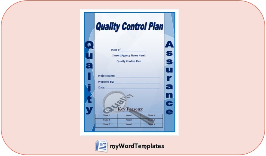 quality control plan templates