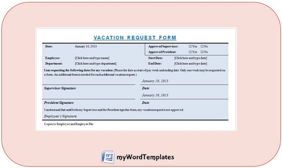 vacation request template feature image