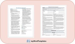 non-discloure agreement templates image