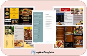 Restaurant Menu Templates Image