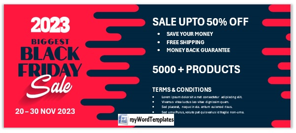 black friday sale certificate template