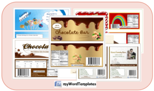 Candy Bar Wrapper Templates