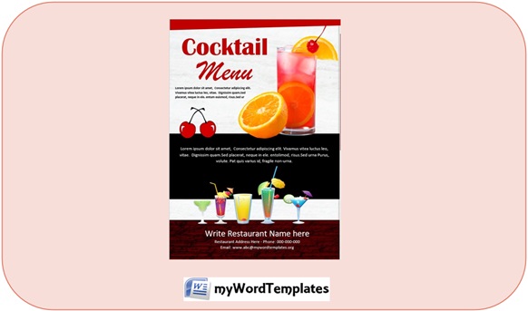 Drinks Menu Template