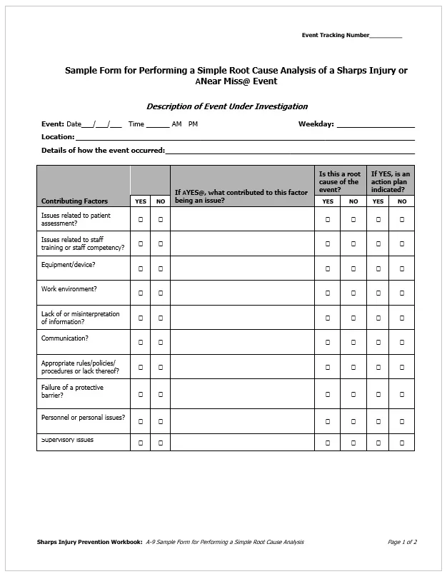 Root Cause Analysis Template 03