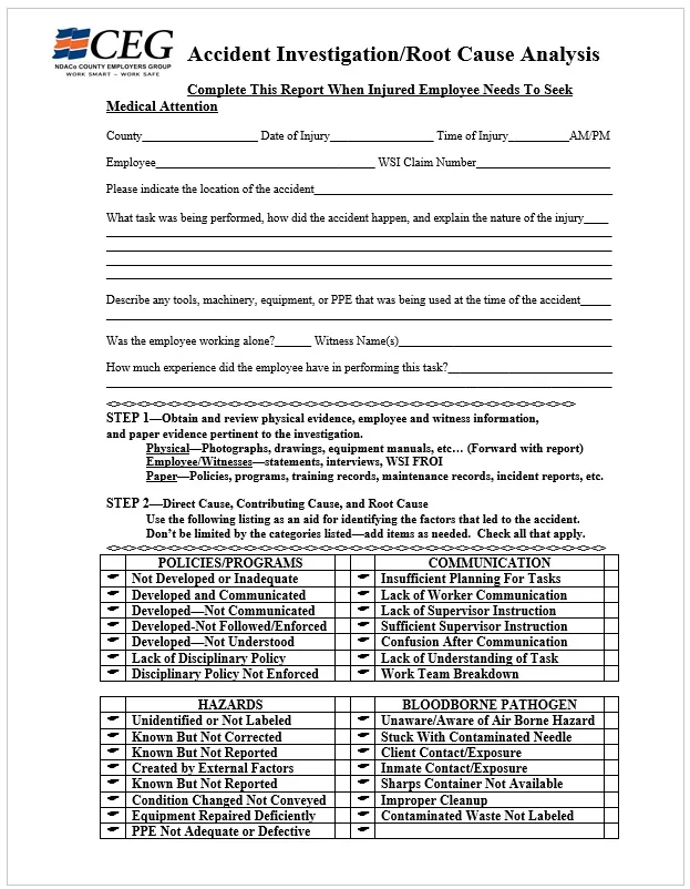 Root Cause Analysis Template 10