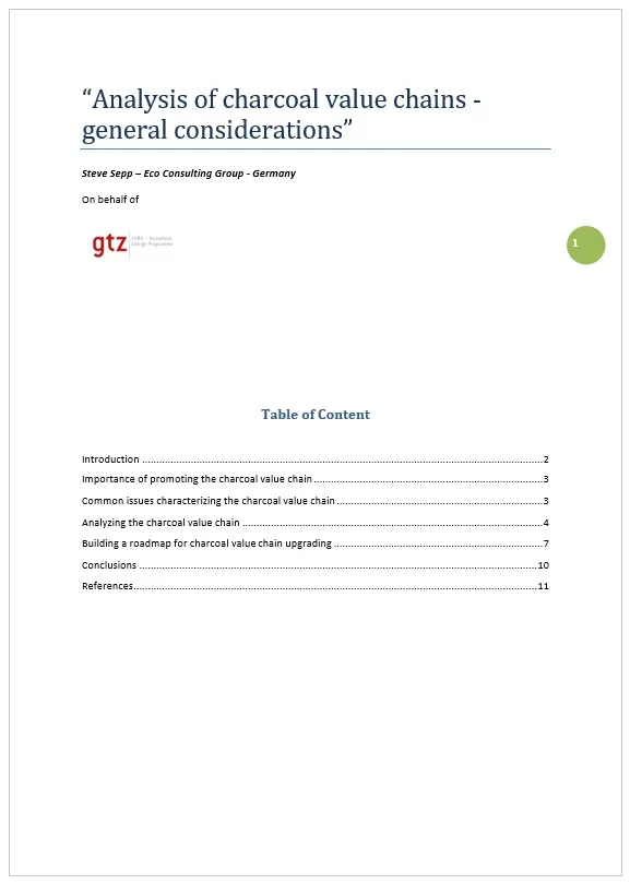 Value Chain Analysis Report Template 04